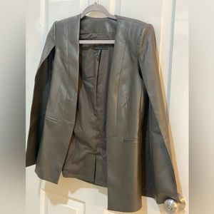 Bacg green cape/blazer